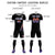 Custom Black White-Orange Gradient Fashion Sportswear Soccer Sets Jersey