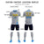 Custom Gray Powder Blue-Gold01 Gradient Fashion Sportswear Soccer Sets Jersey