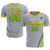 Custom Gray Kelly Green-Neon Green Gradient Fashion Sportswear Soccer Sets Jersey