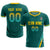 Custom Aqua Bright Green-Gold01 Gradient Fashion Sportswear Soccer Sets Jersey