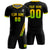 Custom Black Gold01-Neon Green Gradient Fashion Sportswear Soccer Sets Jersey