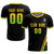 Custom Black Gold01-Neon Green Gradient Fashion Sportswear Soccer Sets Jersey