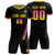 Custom Black Pink-Gold01 Gradient Fashion Sportswear Soccer Sets Jersey