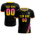 Custom Black Pink-Gold01 Gradient Fashion Sportswear Soccer Sets Jersey