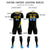 Custom Black Gold01-Powder Blue Gradient Fashion Sportswear Soccer Sets Jersey