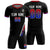 Custom Black White-Red Gradient Fashion Sportswear Soccer Sets Jersey