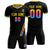 Custom Black Gold01-Pink Gradient Fashion Sportswear Soccer Sets Jersey