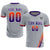 Custom Gray Orange-Purple Gradient Fashion Sportswear Soccer Sets Jersey