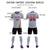 Custom Gray Orange-Purple Gradient Fashion Sportswear Soccer Sets Jersey