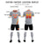 Custom Gray Gold01-Orange Gradient Fashion Sportswear Soccer Sets Jersey