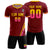 Custom Crimson Gold01-Pink Gradient Fashion Sportswear Soccer Sets Jersey