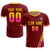 Custom Crimson Gold01-Pink Gradient Fashion Sportswear Soccer Sets Jersey