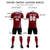 Custom Crimson Pink-Powder Blue Gradient Fashion Sportswear Soccer Sets Jersey