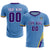 Custom Light Blue Gold01-Purple Gradient Fashion Sportswear Soccer Sets Jersey