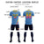 Custom Light Blue Gold01-Pink Gradient Fashion Sportswear Soccer Sets Jersey