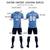 Custom Light Blue Red-Royal Blue Gradient Fashion Sportswear Soccer Sets Jersey