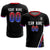 Custom Black White-Red Gradient Fashion Sportswear Soccer Sets Jersey