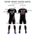 Custom Black White-Orange Gradient Fashion Sportswear Soccer Sets Jersey