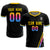 Custom Black Gold01-Pink Gradient Fashion Sportswear Soccer Sets Jersey