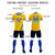 Custom Gold01 Royal Blue-Sky Blue Gradient Fashion Sportswear Soccer Sets Jersey