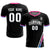 Custom Black White-Pink Gradient Fashion Sportswear Soccer Sets Jersey