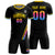 Custom Black Gold01-Pink Gradient Fashion Sportswear Soccer Sets Jersey