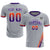 Custom Gray Orange-Purple Gradient Fashion Sportswear Soccer Sets Jersey