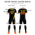 Custom Black Gold01-Orange Gradient Fashion Sportswear Soccer Sets Jersey