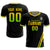 Custom Black Gold01-Neon Green Gradient Fashion Sportswear Soccer Sets Jersey