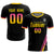 Custom Black Pink-Gold01 Gradient Fashion Sportswear Soccer Sets Jersey