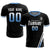 Custom Black White-Light Blue Gradient Fashion Sportswear Soccer Sets Jersey