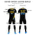 Custom Black Gold01-Powder Blue Gradient Fashion Sportswear Soccer Sets Jersey