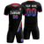 Custom Black White-Red Gradient Fashion Sportswear Soccer Sets Jersey