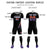 Custom Black White-Orange Gradient Fashion Sportswear Soccer Sets Jersey