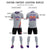 Custom Gray Orange-Purple Gradient Fashion Sportswear Soccer Sets Jersey