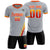 Custom Gray Gold01-Orange Gradient Fashion Sportswear Soccer Sets Jersey