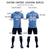 Custom Light Blue Red-Royal Blue Gradient Fashion Sportswear Soccer Sets Jersey