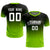 Custom Black Neon Green Printing Sportswear Soccer Sets Jersey