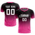 Custom Black Pink Printing Sportswear Soccer Sets Jersey