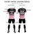 Custom Black Light Pink Printing Sportswear Soccer Sets Jersey