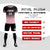 Custom Black Light Pink Printing Sportswear Soccer Sets Jersey