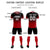 Custom Black Red Printing Sportswear Soccer Sets Jersey