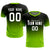 Custom Black Neon Green Printing Sportswear Soccer Sets Jersey