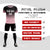 Custom Black Light Pink Printing Sportswear Soccer Sets Jersey