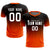 Custom Black Orange Printing Sportswear Soccer Sets Jersey