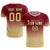 Custom Crimson Khaki Printing Sportswear Soccer Sets Jersey