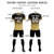 Custom Black Khaki Printing Sportswear Soccer Sets Jersey