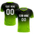 Custom Black Neon Green Printing Sportswear Soccer Sets Jersey