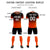 Custom Black Orange Printing Sportswear Soccer Sets Jersey