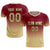 Custom Crimson Khaki Printing Sportswear Soccer Sets Jersey